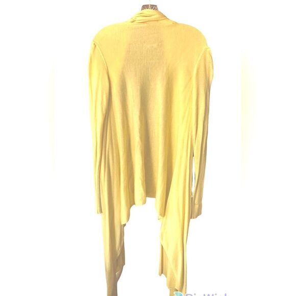 DKNY Open Front High-low Asymmetrical Cardigan Sweater Shrug - Picture 2 of 4